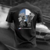 T-SHIRT NOIR "BM DOUBLE PIED" – Image 2