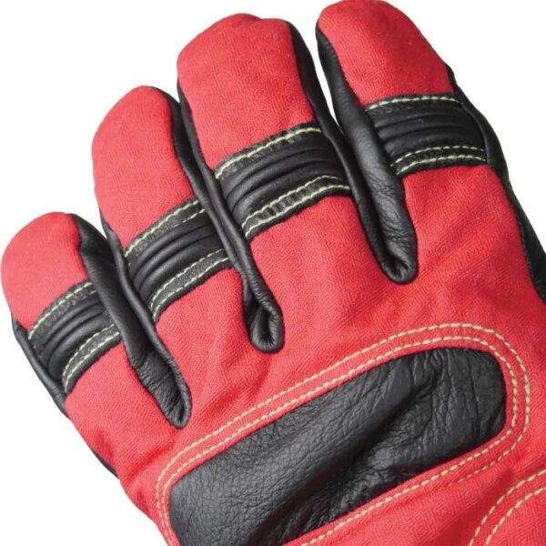 Gant pompier attaque feux cuir rouge ATTACK6PEOM-BSC