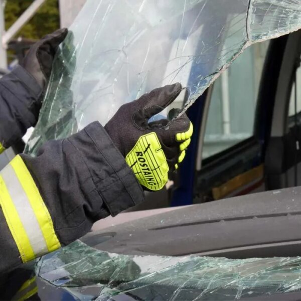 Gant pompier de secours routiers et désincarcération avec bride RESCUEFLUO-SC