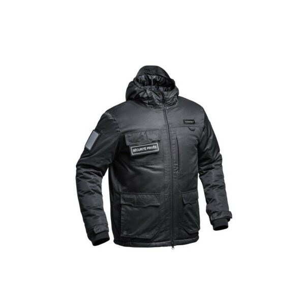 Blouson Hardshell SÉCU-ONE WF 150 flap Sécurité Privée noir