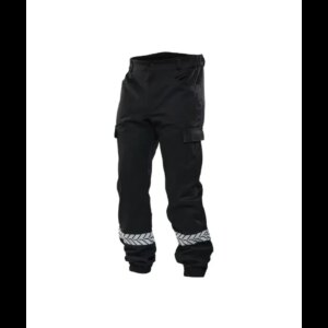 Pantalon sécurité privée noir avec bandes HV