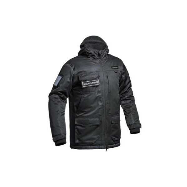 Parka Hardshell SÉCU-ONE WF 150 flap Sécurité Privée noir