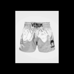 Short de Muay Thai Venum Classic – Argent/Noir