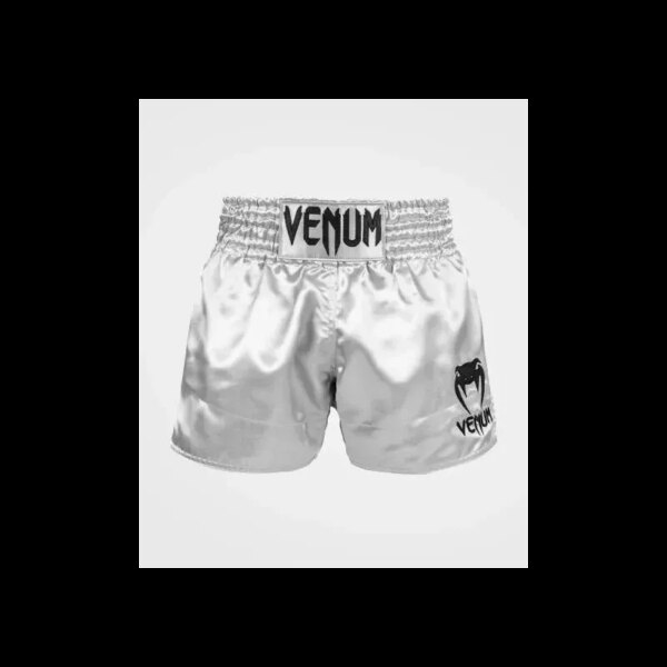 Short de Muay Thai Venum Classic - Argent/Noir