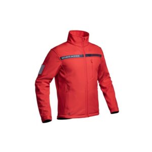 Veste Softshell SÉCU-ONE Sécurité Incendie rouge