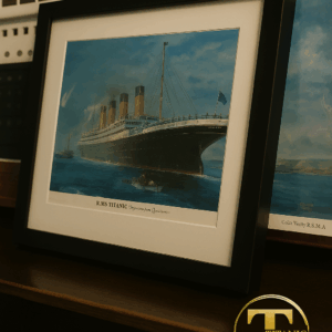 Affiche du RMS Titanic Départ de Queenstown
