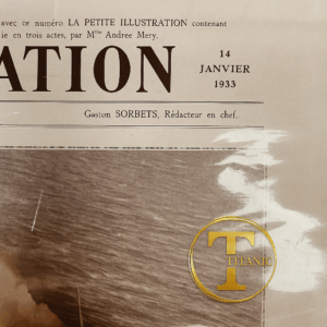 Page originale de L’Illustration – 14 janvier 1933 – Incendie du paquebot “L’Atlantique”
