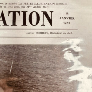 Page originale de L’Illustration – 14 janvier 1933 – Incendie du paquebot “L’Atlantique”