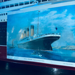 Affiche du RMS Titanic Départ de Queenstown