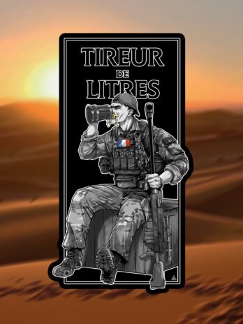 STICKERS “TIREUR DE LITRE” 14 cm