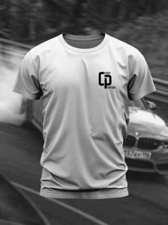 T-SHIRT BLANC “BM DOUBLE PIED”