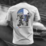 T-SHIRT BLANC "BM DOUBLE PIED"