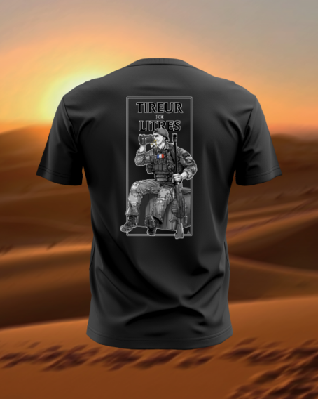 T-SHIRT MIXTE "TIREUR DE LITRE" – Image 2