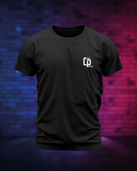 T-SHIRT NOIR "TOUJOURS PRÊT A TIRER"