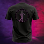 T-SHIRT NOIR "TOUJOURS PRÊT A TIRER"