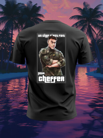 “UN CHEF C’EST FAIT POUR CHEFFER” NOIR