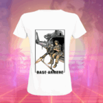T-SHIRT BLANC POUR FEMME  "LA BASE ARRIERE"