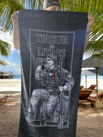 Serviette de plage “Tireur de litre”
