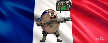 TASSE "kiwi patriote " bleu blanc rouge – Image 2