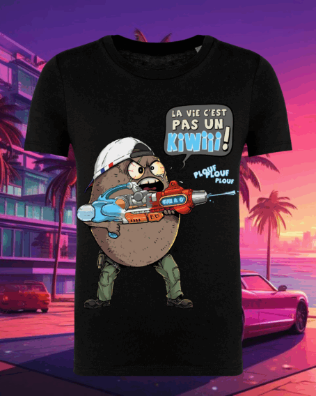 T-SHIRT ENFANT "La vie c'est pas un kiwi" – Image 2